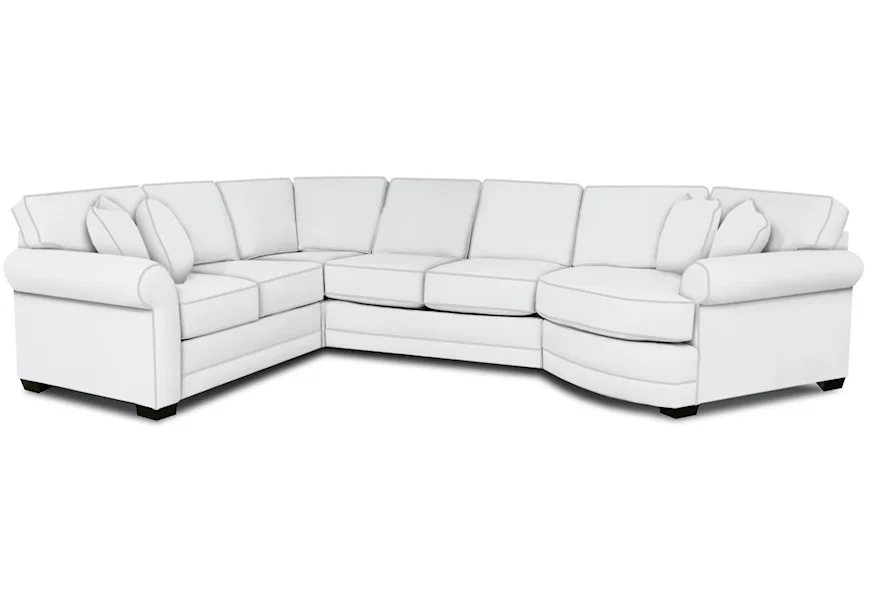 Brantley 3 PC Sectional with Cuddler by England at Reeds Furniture