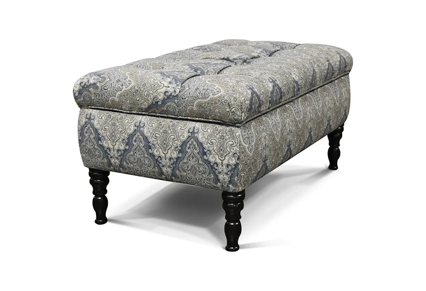 Julia Storage Ottoman by England at Fine Home Furnishings