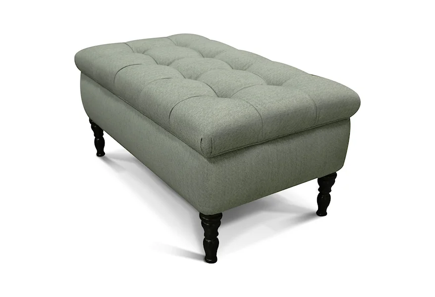 Julia Storage Ottoman by England at Lindy's Furniture Company
