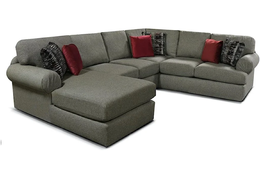 8250 Series Sectional with Chaise by England at Crowley Furniture & Mattress