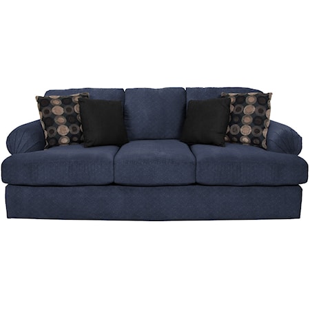 Sofa with Large Pleated Arms