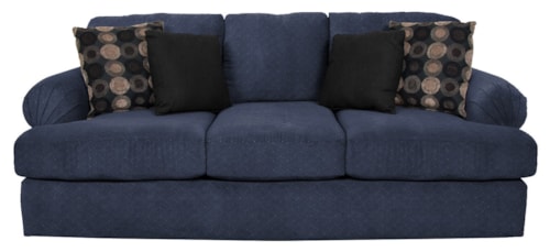 Sofa with Large Pleated Arms