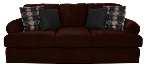 Sofa with Large Pleated Arms