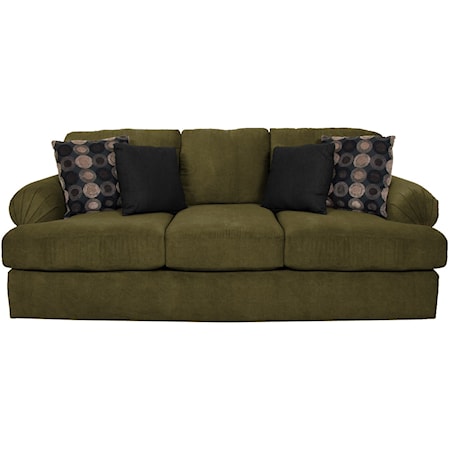 Sofa with Large Pleated Arms