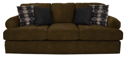 Sofa with Large Pleated Arms