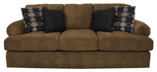 Sofa with Large Pleated Arms
