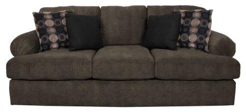 Sofa with Large Pleated Arms