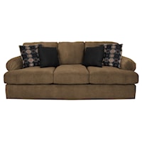 Sofa with Large Pleated Arms