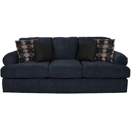 Sofa with Large Pleated Arms