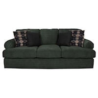 Sofa with Large Pleated Arms