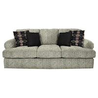 Sofa with Large Pleated Arms