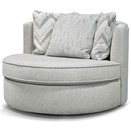 Swivel Base Barrel Chair 