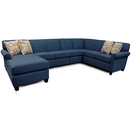 Sectional Sofa with 6 Seats 