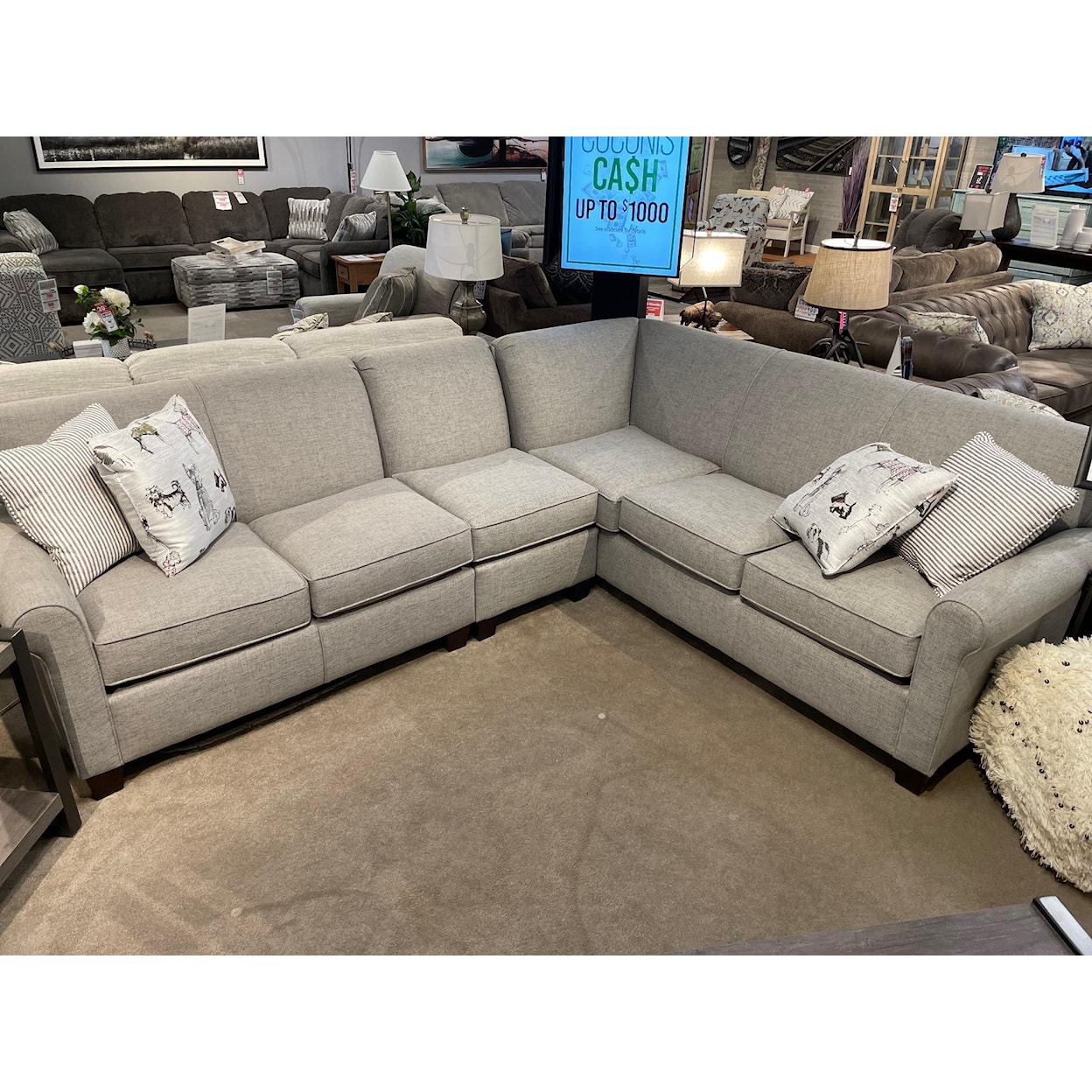 England 4630/LS Series Sectional Sofa