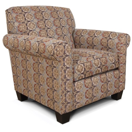 Casual Rolled Arm Chair