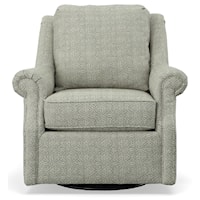 Traditional Swivel Glider with Setback Panel Arms