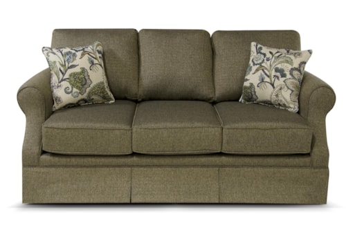 Traditional Rolled Arm Sofa