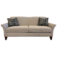 Contemporary Sofa with Flared Arms