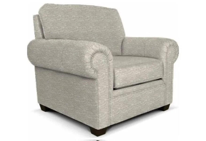 Brett Rolled Arm Chair by England at Esprit Decor Home Furnishings
