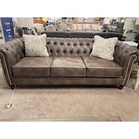 Traditional Chesterfield Sofa with Button Tufting