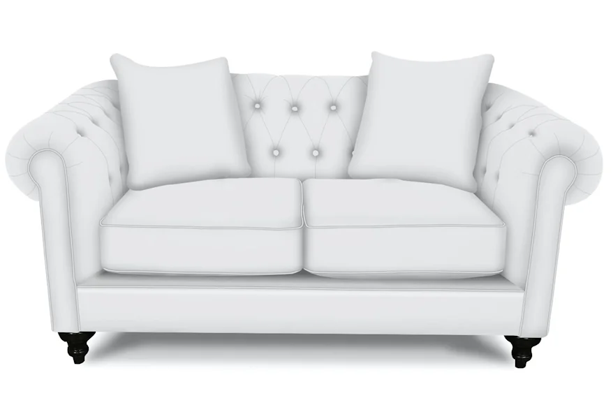 Brooks Chesterfield Loveseat with Nailheads by England at Reeds Furniture