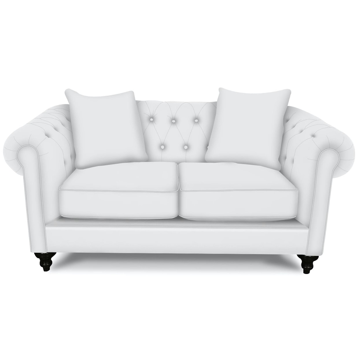 England Brooks Chesterfield Loveseat with Nailheads