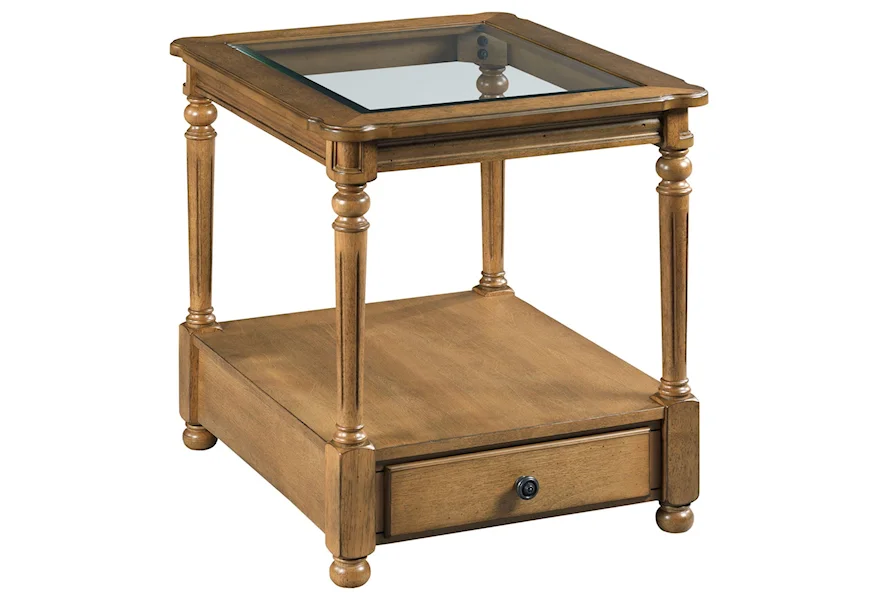 Candlewood Rectangular Drawer End Table by England at Pilgrim Furniture City