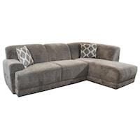 Contemporary Sectional Sofa with Right Facing Chaise