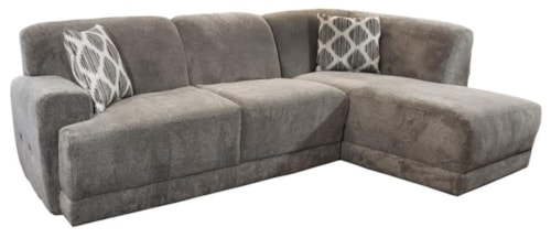 Contemporary Sectional Sofa with Right Facing Chaise