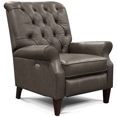 All Leather Push Back Recliner