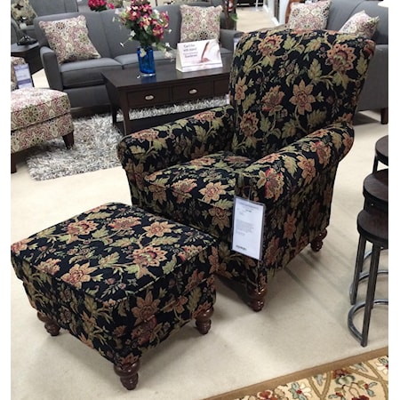 Chair and Ottoman Set