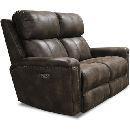 Power Double Reclining Loveseat w/ Nails