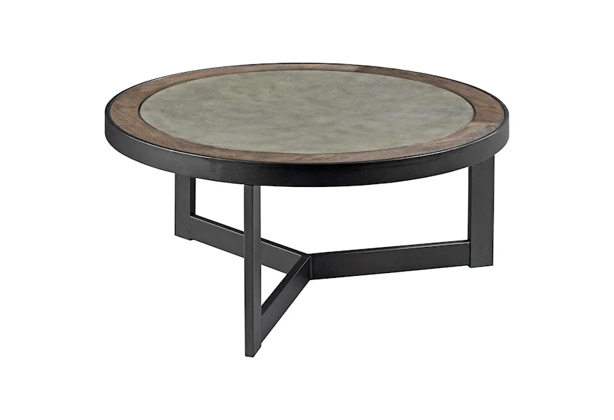 Morgan Round Cocktail Table by England at Crowley Furniture & Mattress