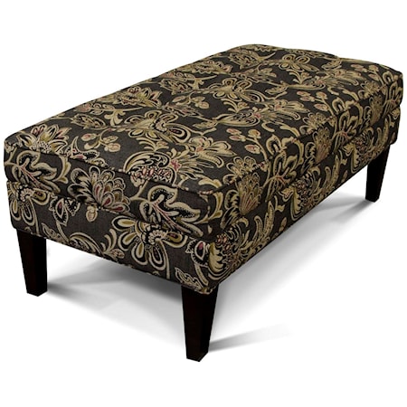 Living Room Ottoman with Matching Welt