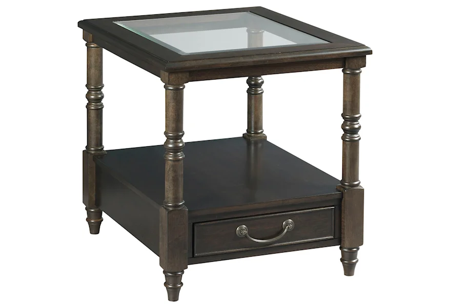 Kensington Rectangular Drawer End Table by England at VanDrie Home Furnishings