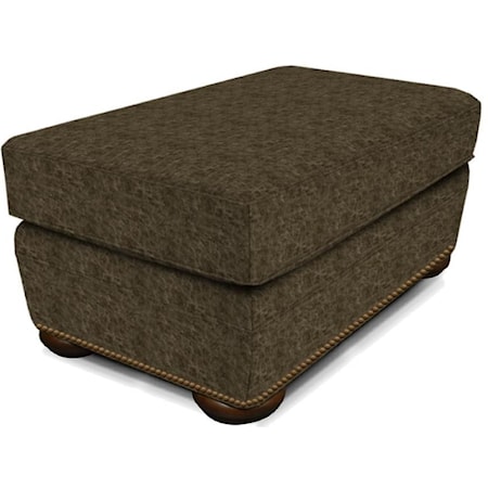 Ottoman with Nailhead Trim