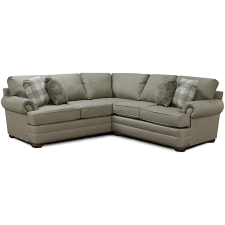 2 Piece Sectional with Nailhead Accents
