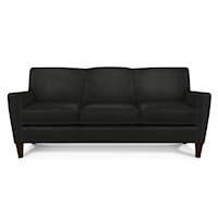 Lynette Contemporary Leather Sofa