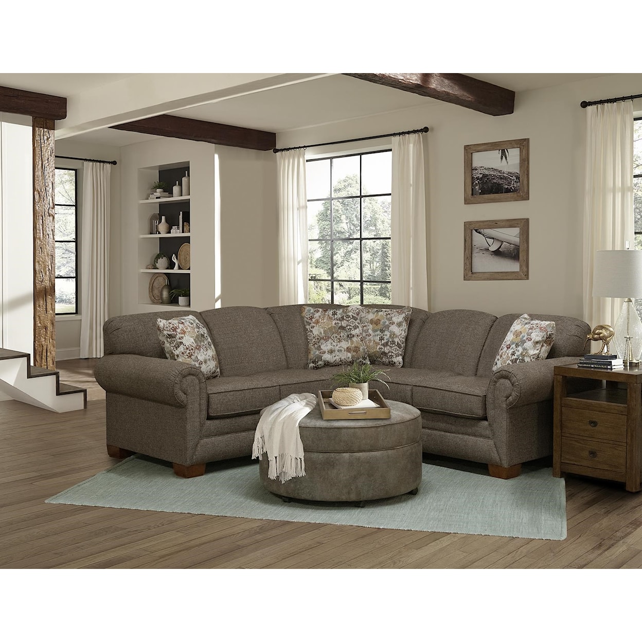 England 1430R/LSR Series Four Seat Corner Sectional