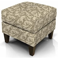Tapered Leg Ottoman with Welted Box Cushion Top