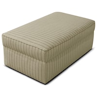 Rectangular Storage Ottoman with Casters