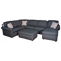 5 Piece Sectional includes Storage Ottoman