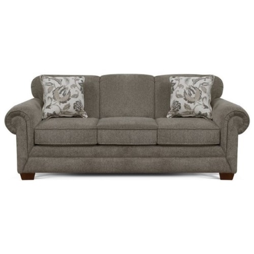 Casual Sofa with Accent Pillows