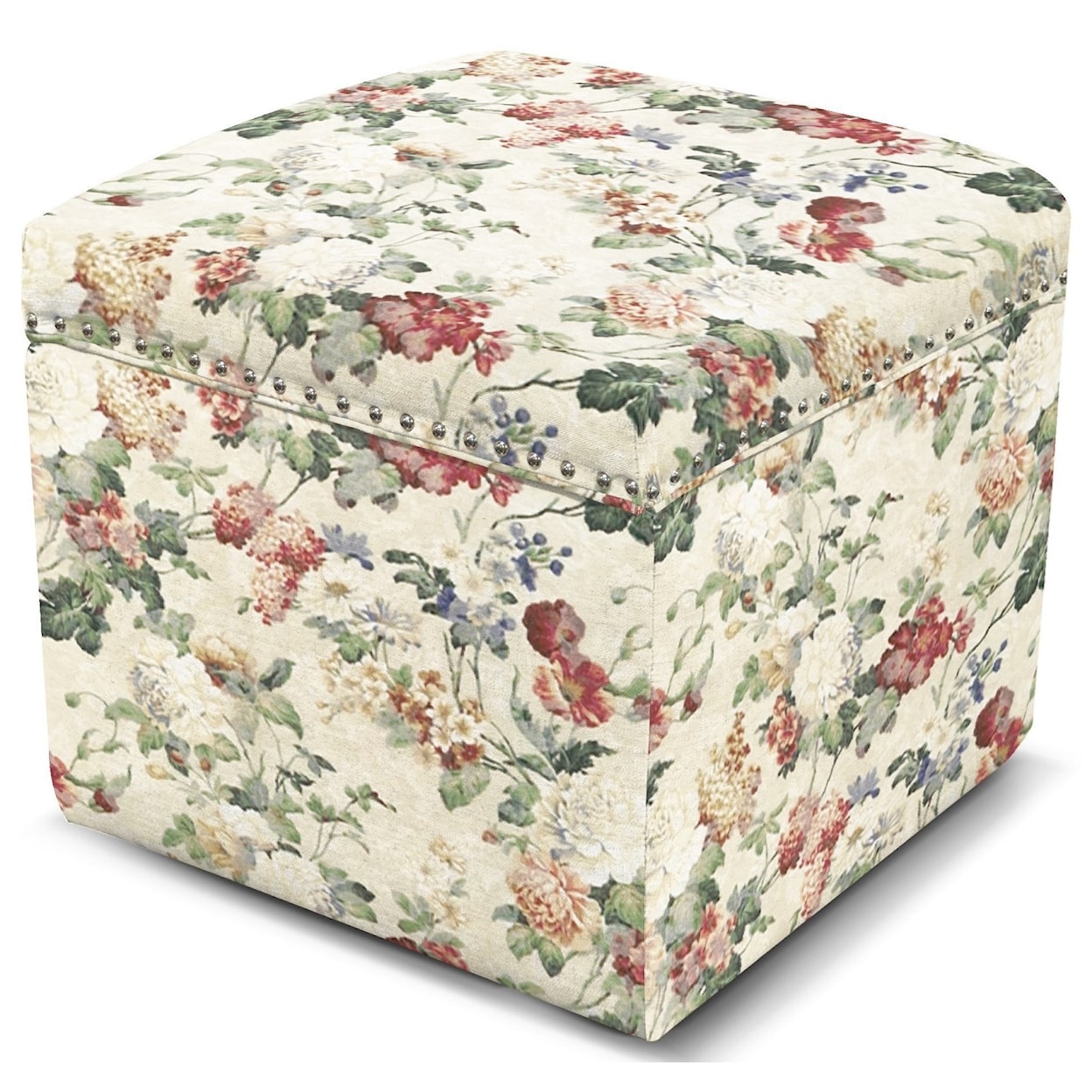 England 2F00/N Series Storage Ottoman with Nailhead Trim