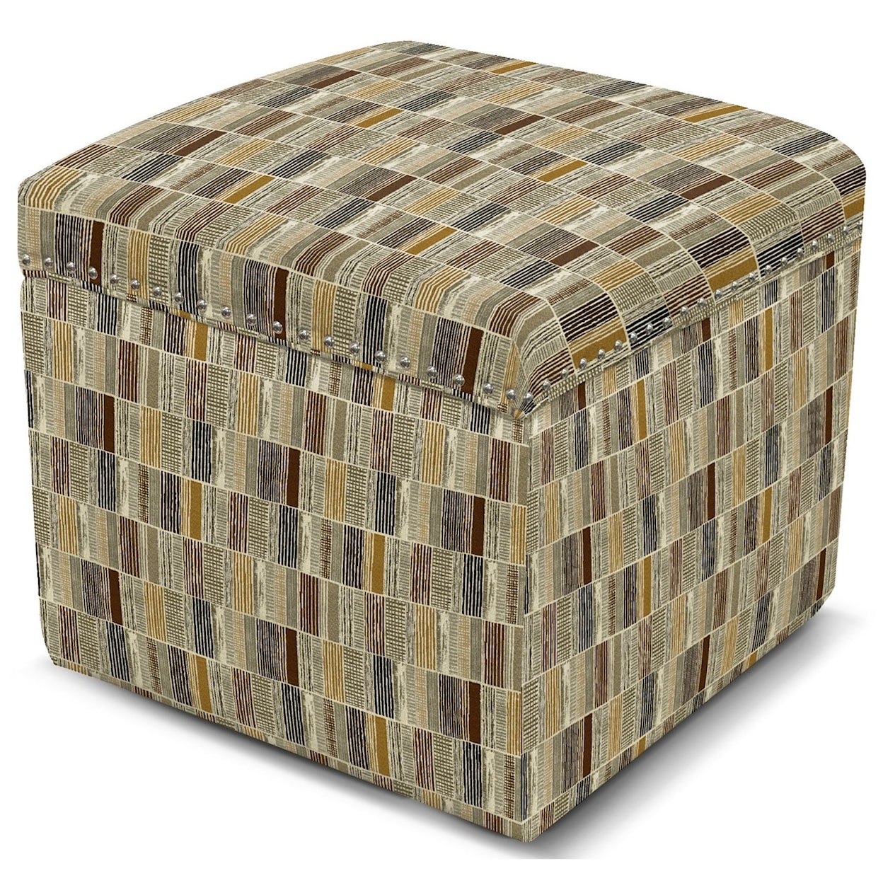 England 2F00/N Series Storage Ottoman with Nailhead Trim