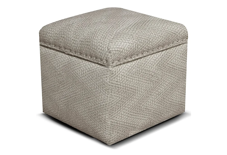 Parson Storage Ottoman with Nailhead Trim by England at SuperStore