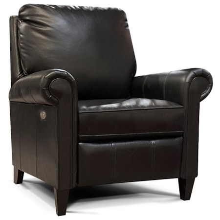 Leather High-Leg Reclining Chair