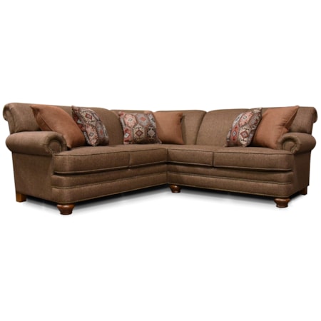 2-Piece Sectional with Nailhead Trim