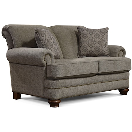 Loveseat with Nailhead Trim