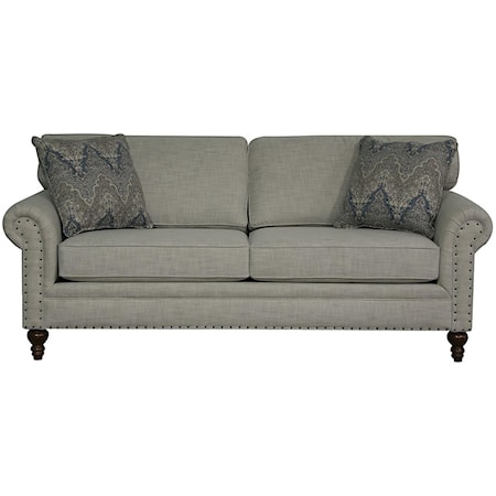 Sofa with Nail Head Trim